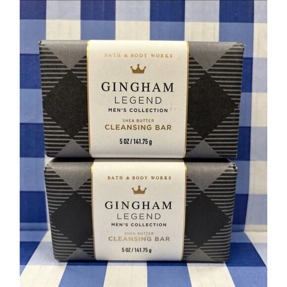 2 Pack Bath & Body Ginham Legend Shea Butter Works Cleansing Bar 2 x 5 oz Men - Picture 1 of 2